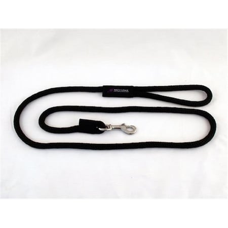 Soft Lines P10808BLACK Dog Snap Leash 0.5 In. Diameter By 8 Ft. - Black